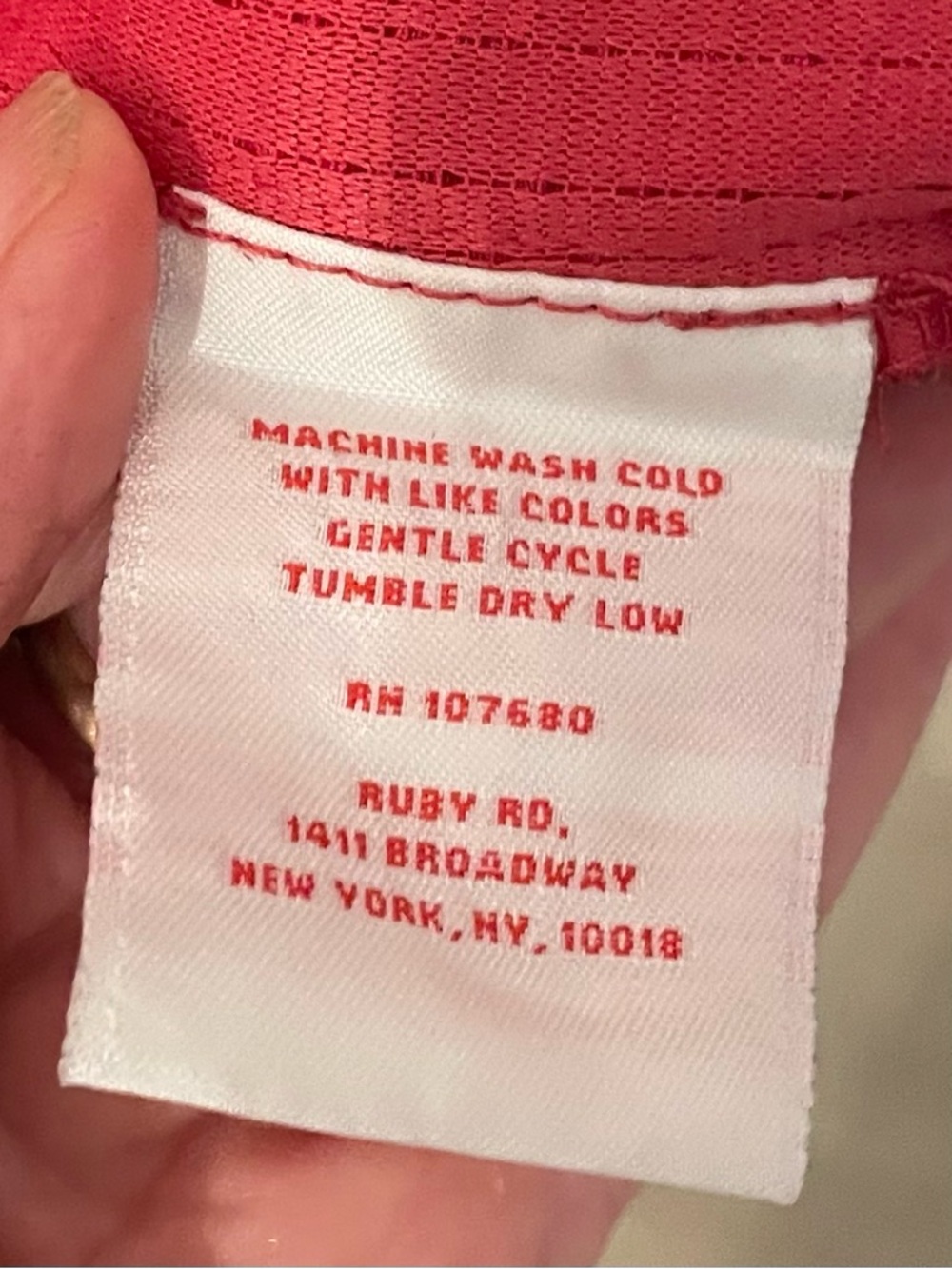 Ruby Rd. Textured Red Button-Front Jacket - 18 - Picture 6 of 6